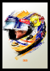 Quadro F1 Max Verstappen Fórmula 1 Arte Moldura 42x29cm