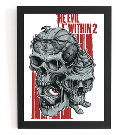 Quadro Game The Evil Within 2 Arte Poster Moldurado