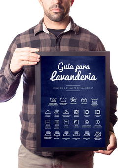 Quadro Arte Guia Para Lavanderia Decorativo