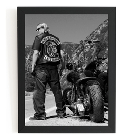 Quadro Sons Of Anarchy Jax Teller Foto Poster Moldurado