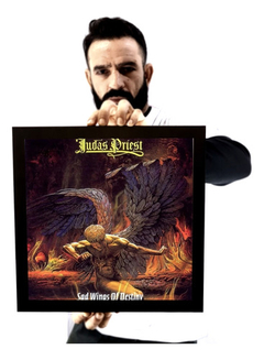 Quadro Judas Priest Sad Wings Of Destiny Arte Na Moldura