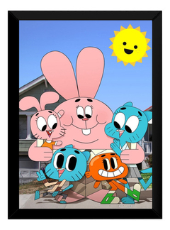 Quadro O Incrível Mundo De Gumball Arte Poster Moldurado