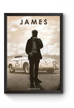 Poster Moldurado Car Legends James Dean Quadro