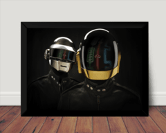 Quadro Musica Daft Punk Foto Arte Poster Com Moldura