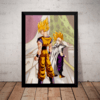 Quadro Arte Dragon Ball Z Goku E Gohan Freeza E Cell