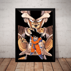 Quadro Arte Dragon Ball Z Freeza E Goku