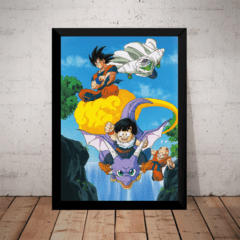 Quadro Arte Dragon Ball Z Goku E Gohan Picolo Kuririn