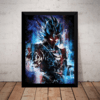 Quadro Dbz Arte Dragon Ball Z Super Saiyajin Blue Deus