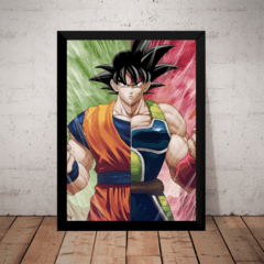 Quadro Arte Dragon Ball Z Goku Split Pai Bardock Saiyajin