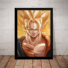 Quadro Poster Moldura Arte Dragon Ball Super Vegito Gogeta