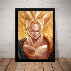 Quadro Poster Moldura Arte Dragon Ball Super Vegito Gogeta