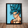 Quadro Dragon Ball Super Goku Sayajin Blue 42x29cm