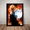 Quadro Arte Poster Moldura Dragon Ball Z Super Vegeta Majin