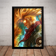 Quadro Arte Dragon Ball Z Trunks Futuro Super Sayajin