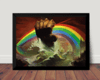 Poster Com Moldura Rainbow Dio Classico Rock Quadro