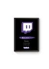 Quadro Cenário Twitch Placa 1000 Seguidores