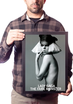 Quadro Decorativo Lady Gaga Foto Pôster Na Moldura Rainha
