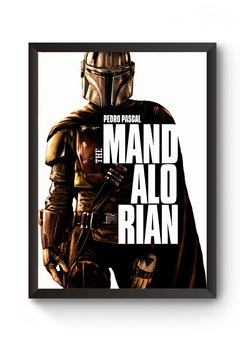 Quadro Arte The Mandalorian Poster Moldurado