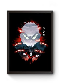 Quadro Arte Dragon Ball Super Jiren Poster Moldurado