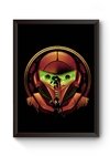 Quadro Arte Minimalista Metroid Poster Moldurado