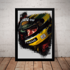 Quadro Arte decorativo Ayrton Senna 42x29cm