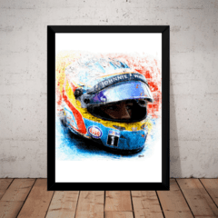 Quadro Decorativo F1 Fernando Alonso Formula 1 Arte