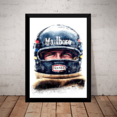 Quadro Decorativo F1 James Hunt Formula 1 Arte