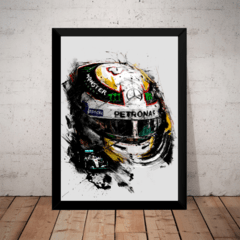 Quadro Decorativo F1 Lewis Hamilton Formula 1 Arte