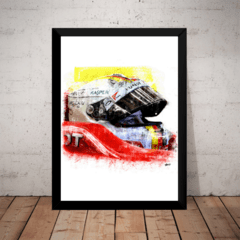 Quadro Decorativo F1 Sebastian Vettel Formula 1 Arte