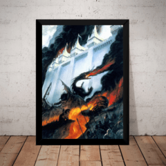 Quadro John Howe Fantasy Arte The Fall Of Gondolin Tolkien