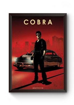 Quadro Car Legends Stallone Cobra Poster Moldurado
