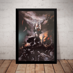 Quadro Death Dealer Hq Desenho Arte De Frank Frazetta