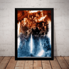 Quadro Game Of Thrones Gelo & Fogo Arte Poster Moldurado