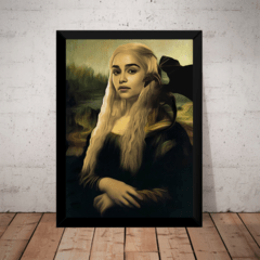 Quadro Game Of Thrones Daenerys Targaryen Mona Lisa Arte
