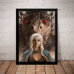 Quadro Game Of Thrones Arte mãe Dos dragões Targaryen