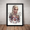 Quadro Game Of Thrones Daenerys Targaryen mãe Dos dragões