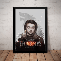 Quadro Game Of Thrones Arya Stark Valar Morghulis Arte