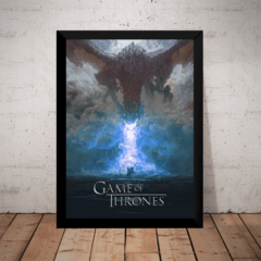 Quadro Game Of Thrones Arte dragão De Gelo Rei Da Noite