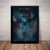 Quadro Game Of Thrones Arte Rei Da Noite dragão De Gelo