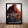 Quadro Game Of Thrones Arte Poster Alternativo Com Moldura