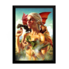 Quadro Game Of Thrones Daenerys Targaryen dragões artistico