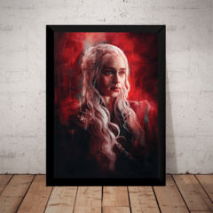Quadro Decorativo Game Of Thrones Daenerys Targaryen Arte