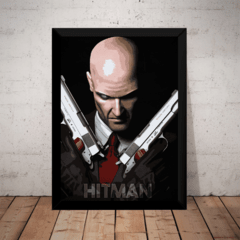 Quadro Game Hitman Arte Poster Moldurado