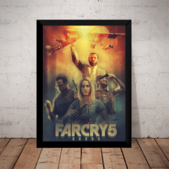 Quadro Game Far Cry 5 Arte Poster Com Moldura