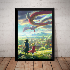 Quadro Game Hisaishi Ni No Kuni Arte Poster Com Moldura