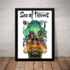 Quadro Game Sea Of Thieves Arte Poster Com Moldura