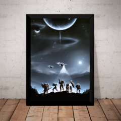 Quadro Game Halo Xbox Arte Poster Com Moldura