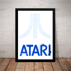 Quadro Games Atari Vintage Retro Arte Poster Moldurado