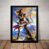 Quadro Game Horizon Zero Dawn Arte Poster Com Moldura