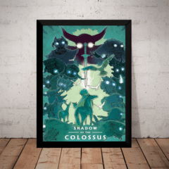 Quadro Shadow Of The Colossus Game Arte Poster Moldurado